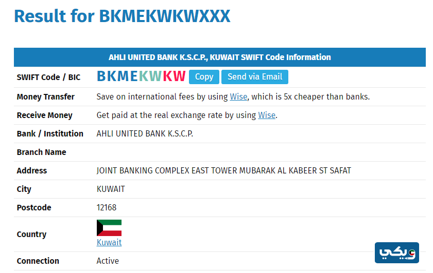 كيفية التحقق من صحة رمز سويفت البنك الاهلي المتحد