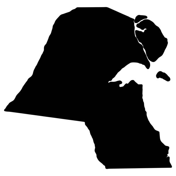 "خريطة محافظات الكويت صماء