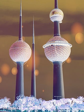 بالصور ابراج الكويت من الخارج