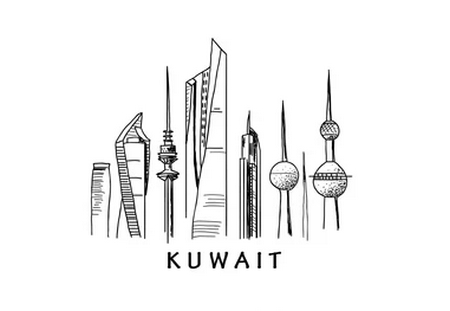 رسومات أبراج الكويت للتلوين
