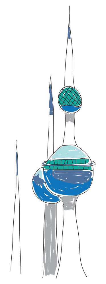 رسومات ابراج الكويت