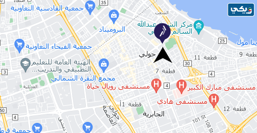 عنوان بنك وربة فرع حولي