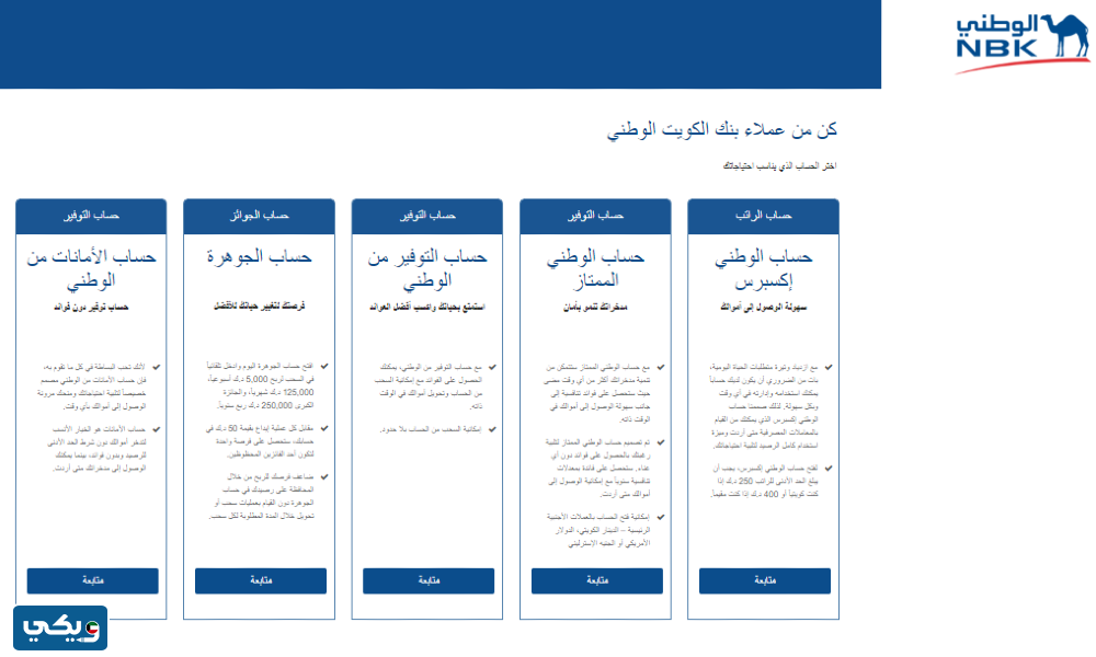 طريقة فتح حساب في بنك الكويت الوطني باستخدام تطبيق هويتي
