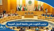 ترتيب دولة الكويت في جامعة الدول العربية ترتيب دولة الكويت في جامعة الدول العربية
