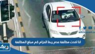 انا اخدت مخالفة عدم ربط الحزام كم مبلغ المخالفة انا اخدت مخالفة عدم ربط الحزام كم مبلغ المخالفة