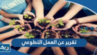 تقرير عن العمل التطوعي بالعربي والانجليزي تقرير عن العمل التطوعي بالعربي والانجليزي