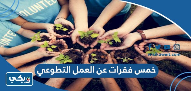 خمس فقرات عن العمل التطوعي