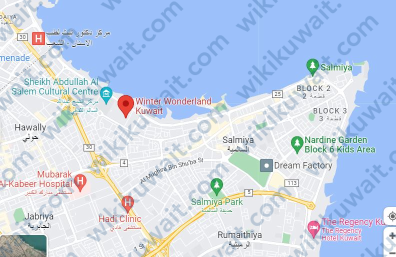 أين تقع ونتر وندرلاند الكويت