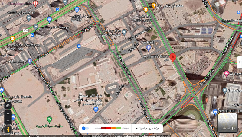 لوكيشن برج الحمراء على جوجل ماب