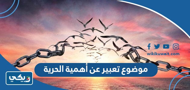 موضوع تعبير عن أهمية الحرية