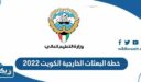 خطة البعثات الخارجية الكويت 2022