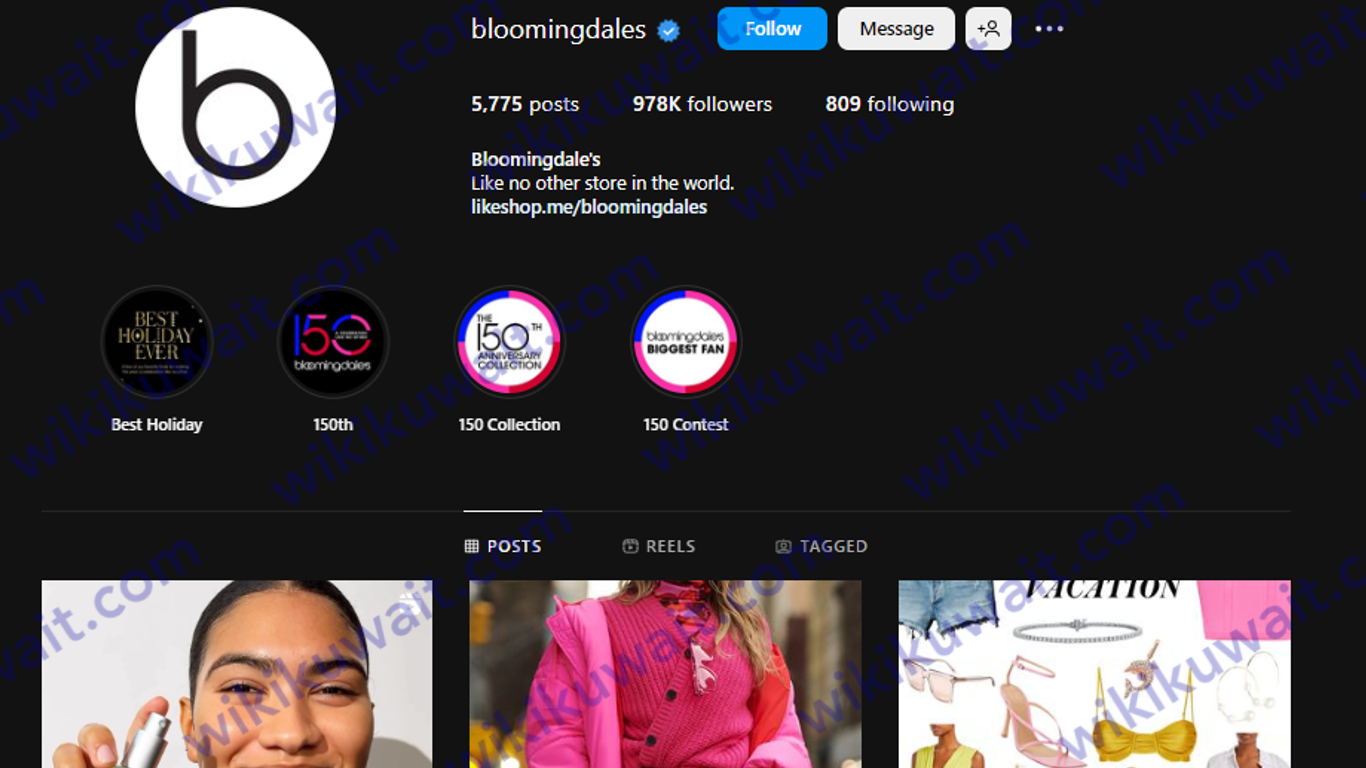 طرق التواصل مع بلومينغديلز الكويت خدمة العملاء bloomingdales Kuwait
