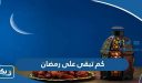 كم تبقى على رمضان