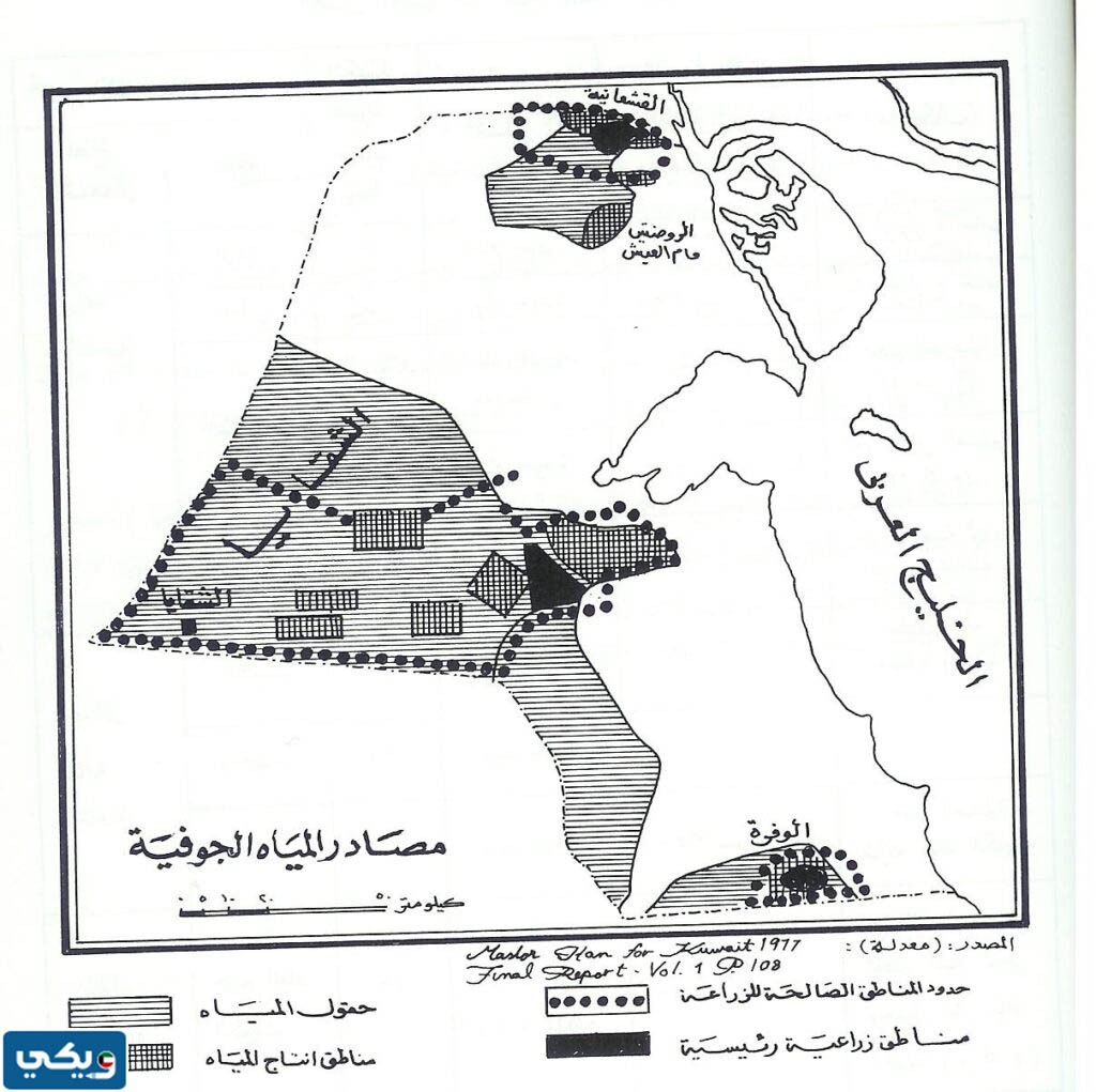 موقع الشقايا على خريطة الكويت