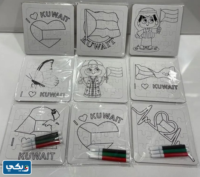 افكار توزيعات العيد الوطني الكويتي 62 للصغار
