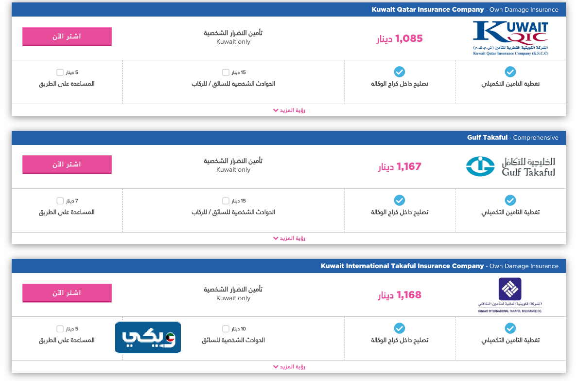 ارخص تأمين سيارات في الكويت