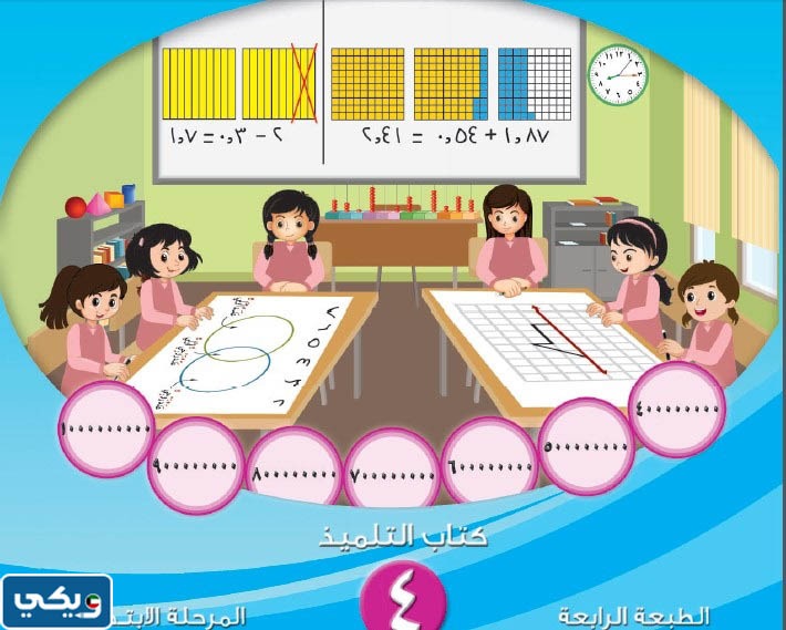 تحميل كتاب الرياضيات للصف الرابع الابتدائي pdf الكويت