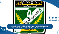 تشكيلة نادي العربي في نهائي كأس ولي العهد الكويتي 2023 تشكيلة نادي العربي في نهائي كأس ولي العهد الكويتي 2023