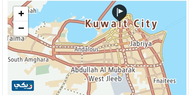 خريطة سوق المباركية في الكويت