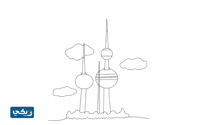 رسومات عن الكويت للتلوين