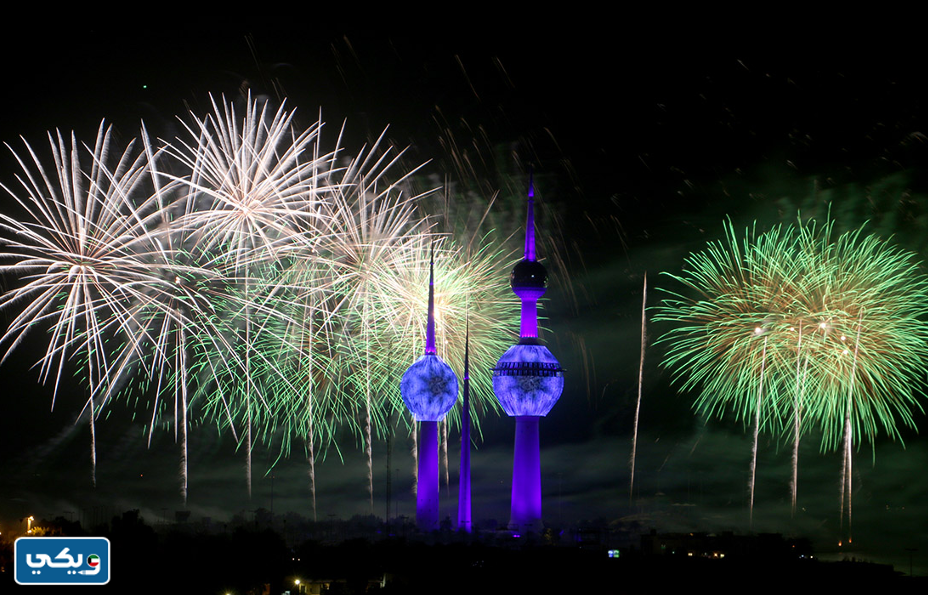 عروض الألعاب النارية في عيد الكويت الوطني
