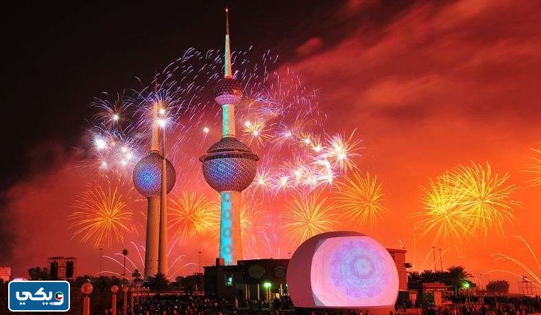 عروض الألعاب النارية في عيد الكويت الوطني