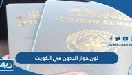 ما هو لون جواز البدون في الكويت ما هو لون جواز البدون في الكويت