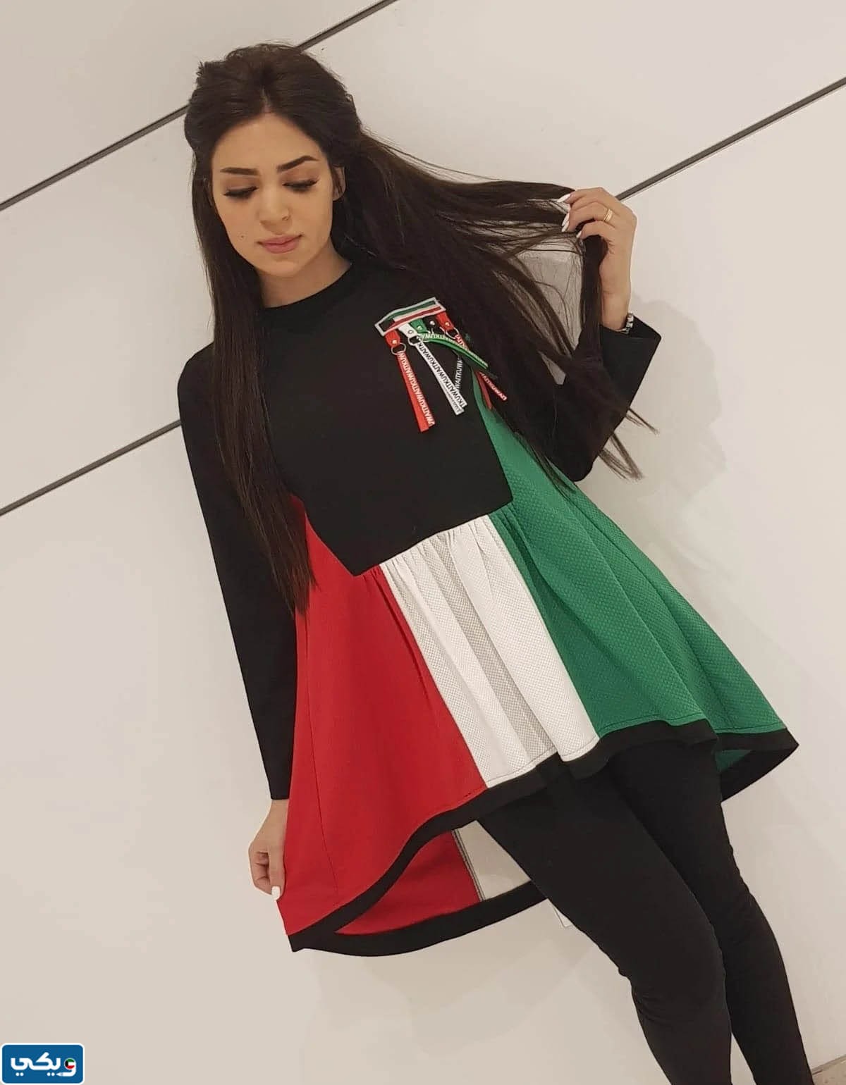 ملابس اليوم الوطني الكويتي للبنات