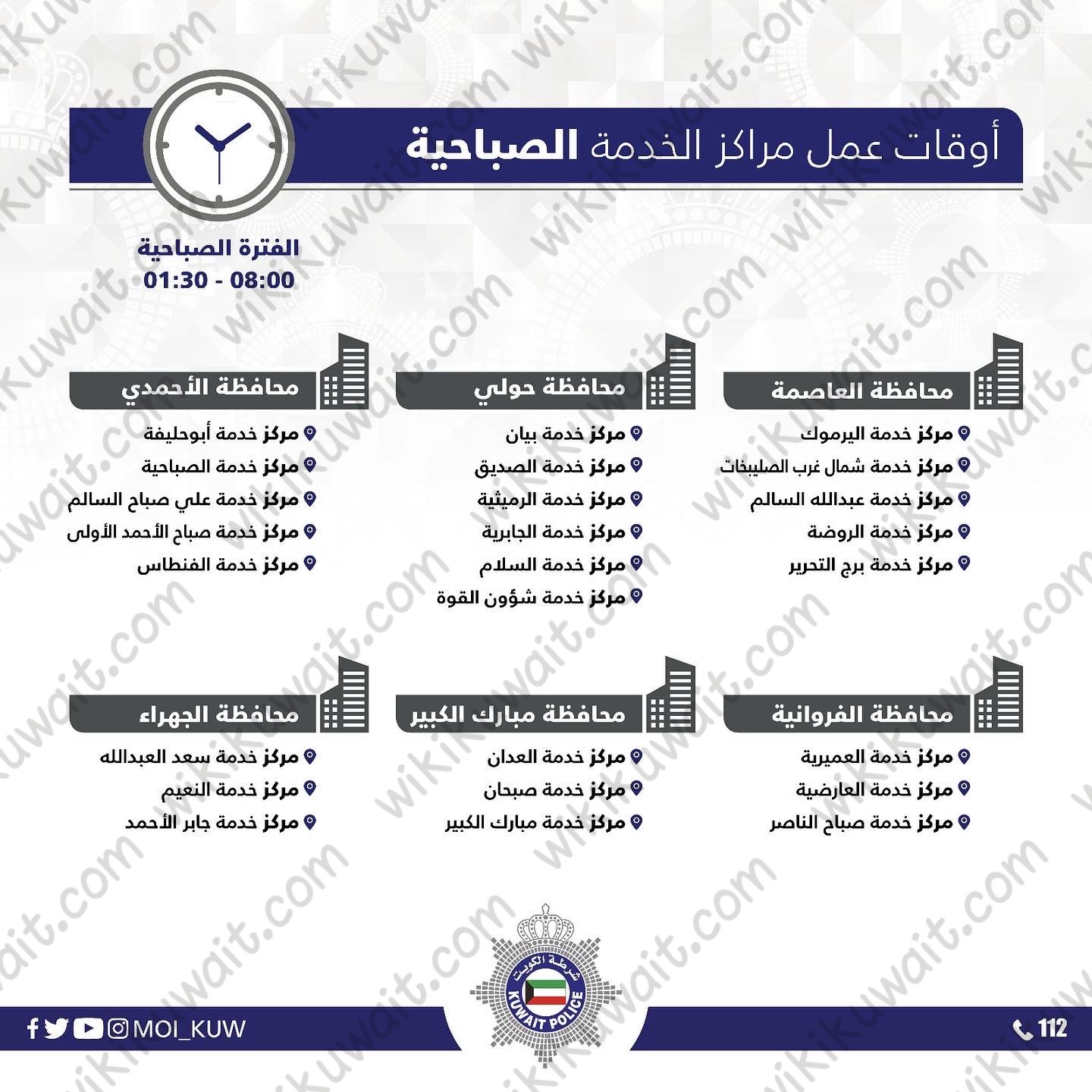 مواعيدُ دوامِ مراكزِ خدمةِ المواطنِ بعد رمضَان 2023