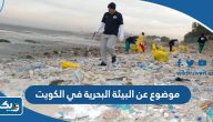 موضوع تعبير عن البيئة البحرية في الكويت