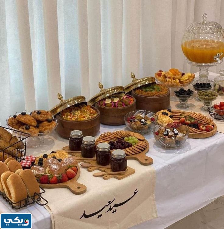 أفكار لتجهيز سفرة الفطور في العيد بالصور
