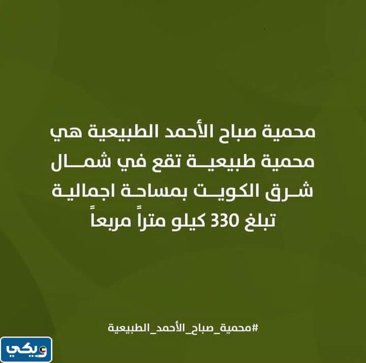 اوقات عمل محمية صباح الاحمد الطبيعية 2023