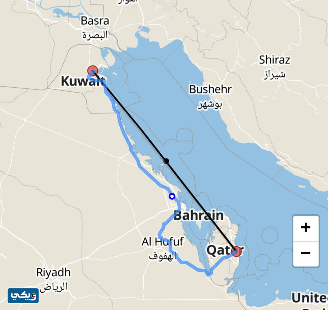 كم ساعه من الكويت الى قطر بالسياره