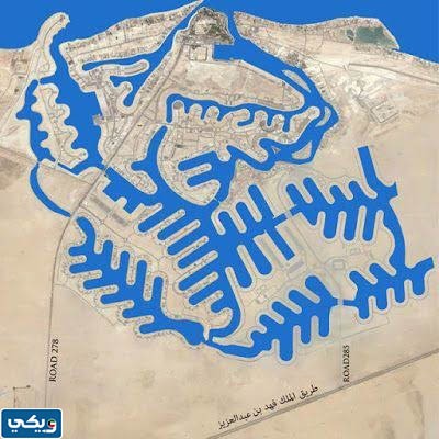 خريطة مدينة صباح الاحمد البحرية