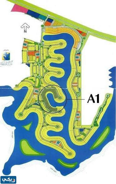 خريطة قطاعات مدينة صباح الأحمد البحرية
