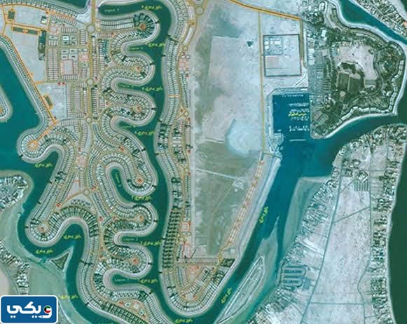 خريطة مدينة صباح الاحمد البحرية