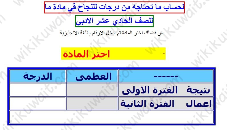 الحادي عشر الأدبي