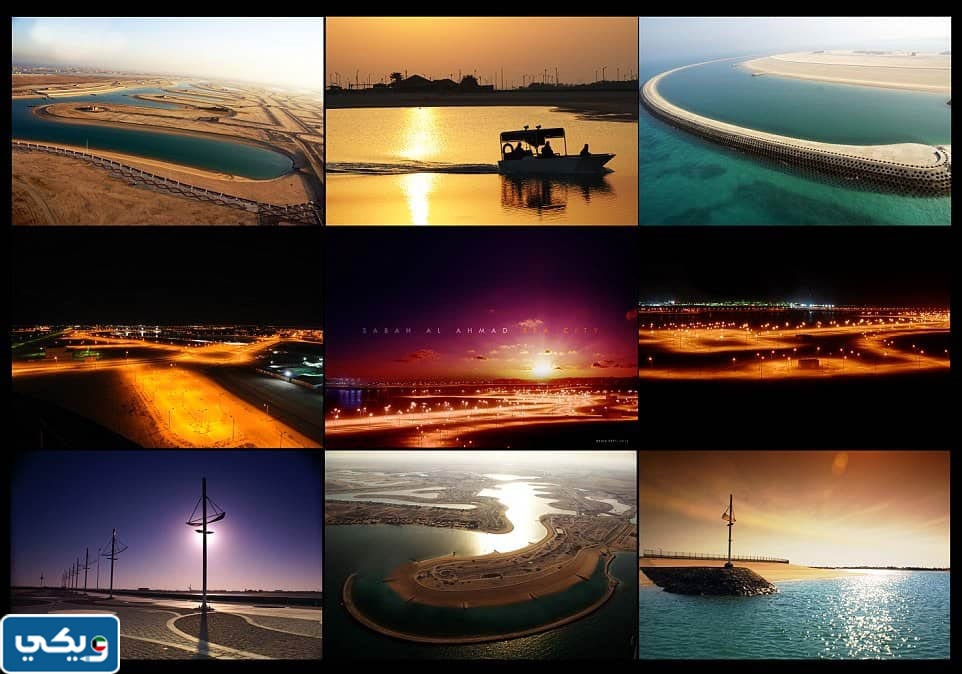 كم مساحة مدينة صباح الأحمد البحرية