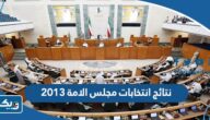 نتائج انتخابات مجلس الامة 2013 كاملة