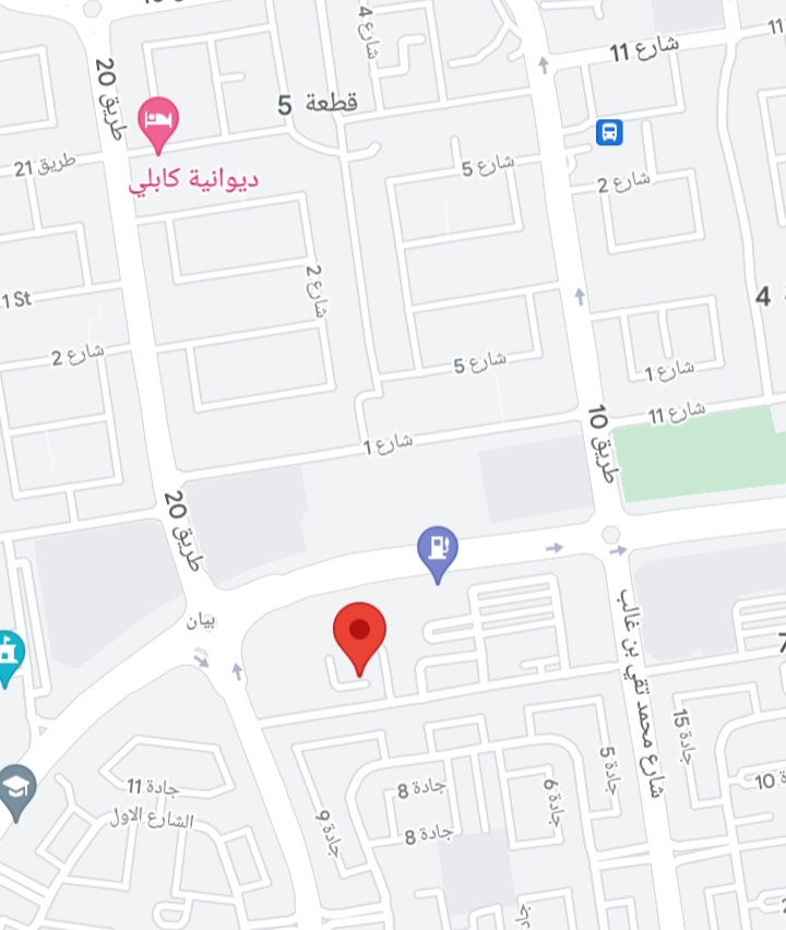 موقع مخفر شرطة بيان الكويت على جوجل ماب