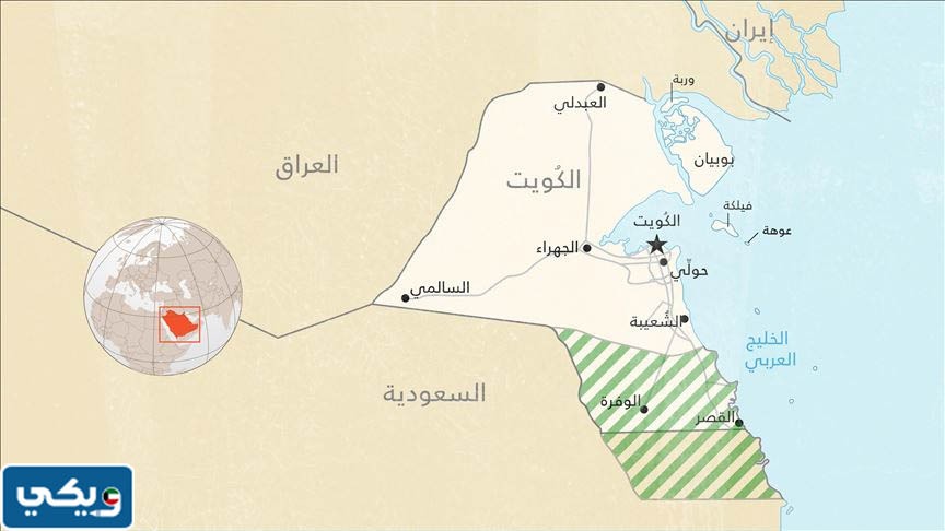 المنطقة المقسومة بين الكويت والسعودية
