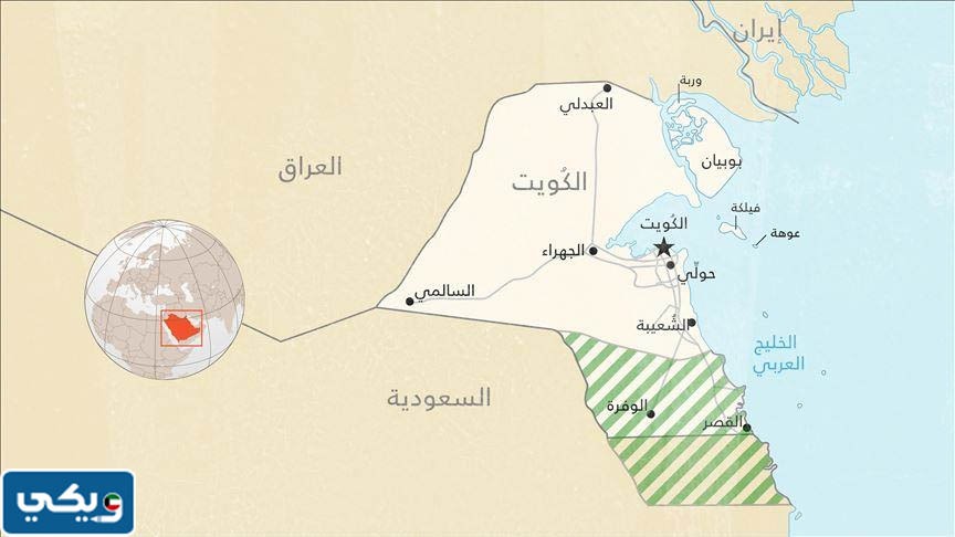 خريطة حقل الدره للغاز