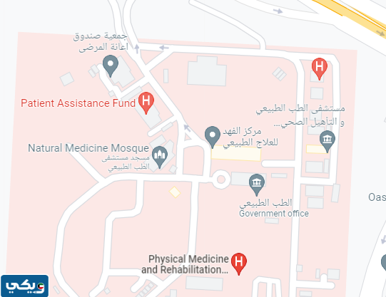 عنوان صندوق اعانة المرضى دوار العظام عبر خرائط جوجل