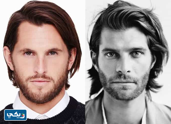 قصات شعر رجالي كلاسيك طويل