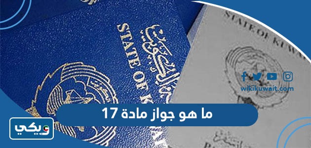 ما هو جواز مادة 17