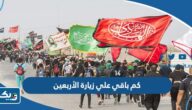 كم باقي علي زيارة الأربعين 2025 عداد كم باقي علي زيارة الأربعين 2025 عداد