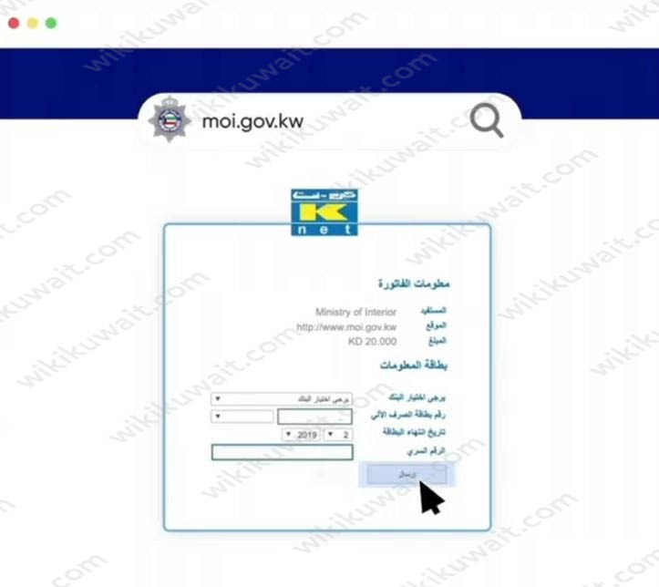 بيانات بطاقة الدفع