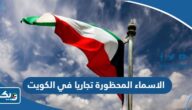 قائمة الأسماء المحظورة تجاريا في الكويت 2026 لتسجيل الأسماء التجارية قائمة الأسماء المحظورة تجاريا في الكويت 2026 لتسجيل الأسماء التجارية