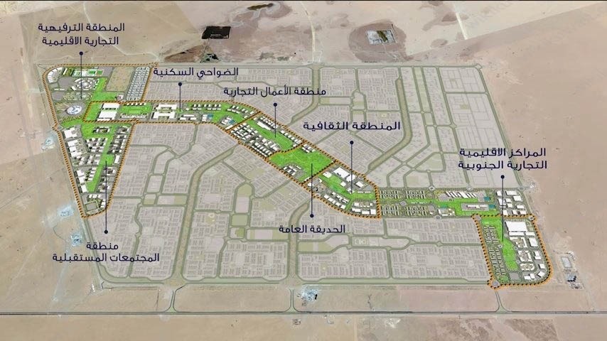 خريطة مدينة صباح الأحمد السكنية