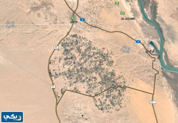 خريطة مزارع العبدلي في الكويت كاملة